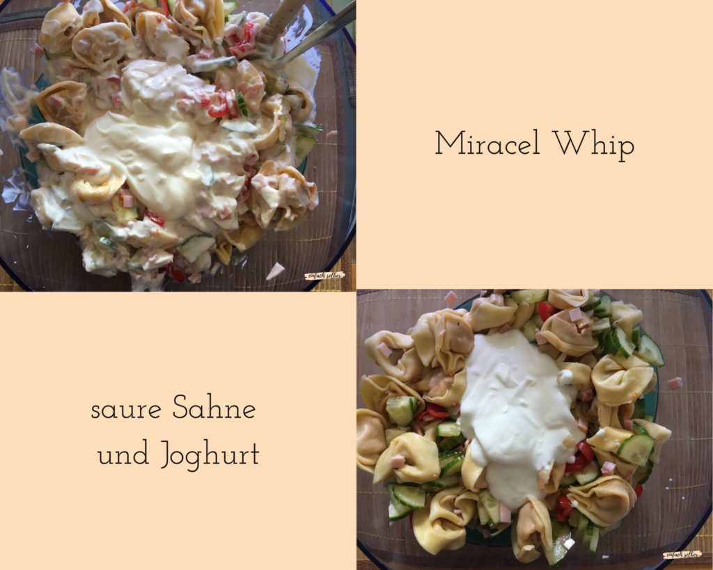 Miracel Whip, saure Sahne und Joghurt